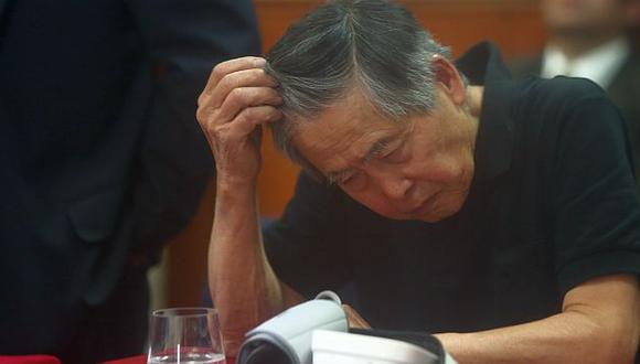 Alberto Fujimori durante una audiencia judicial por caso de diarios ‘chicha’. (Perú21)