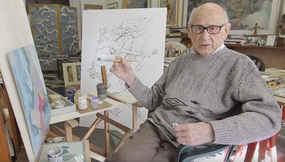 Giorgio Michetti con 105 años, se convirtió en el youtuber más longevo (Captura)