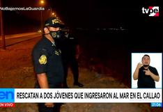Callao: Dos hombres se salvaron de morir ahogados tras ingresar a playa pese a prohibición  