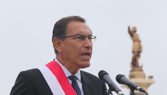 Martín Vizcarra respondió al ex mandatario Alan García quien denuncia un supuesto golpe de estado.&nbsp; (Foto: USI)