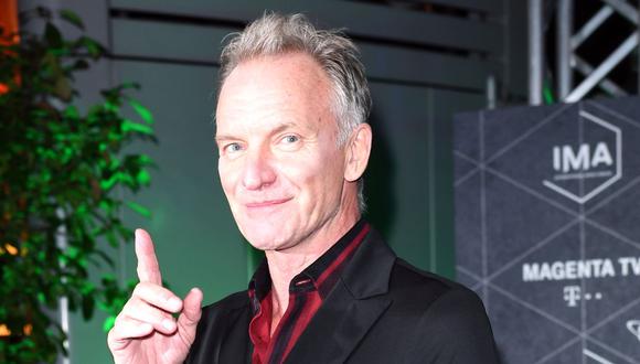 El músico británico Sting llega a la ceremonia de entrega de premios del International Music Award (IMA) en Berlín el 22 de noviembre de 2019 (Foto: Britta Pedersen / DPA / AFP)