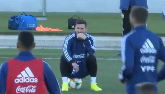 Lionel Messi volvió a la selección de Argentina luego de casi nueve meses. (Captura: YouTube)