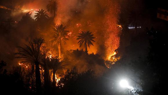 Incendios en Viña del Mar (Foto de JAVIER TORRES / AFP)