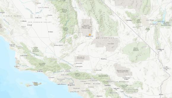 Un fuerte sismo de magnitud 6,6 sacude California. (Foto: USGS)