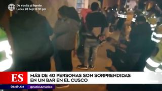 Cusco: PNP interviene a más de 40 personas en un bar 