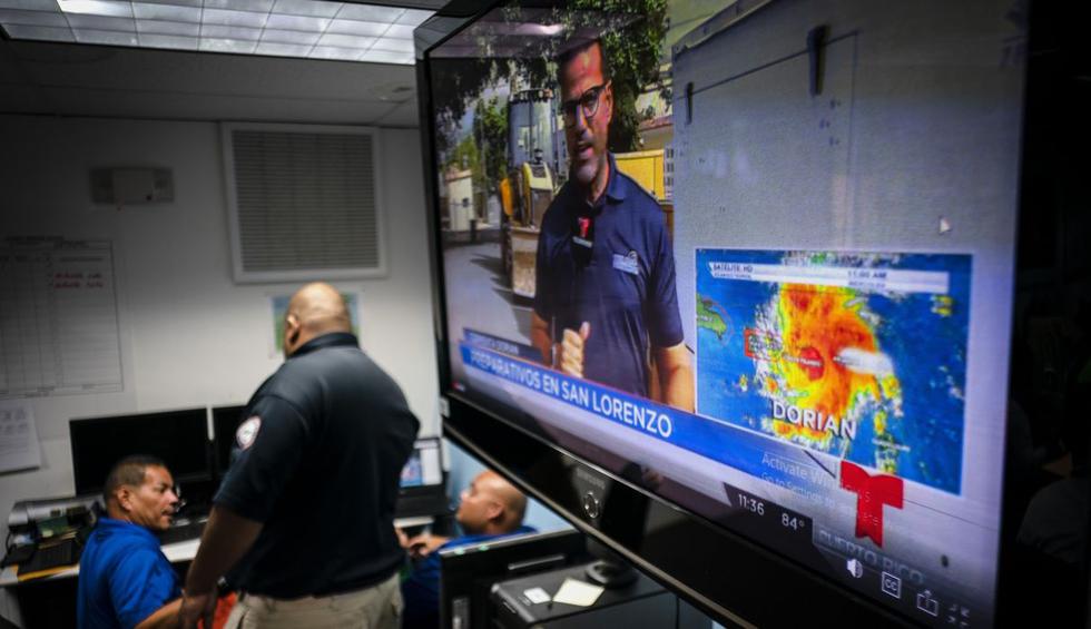 Dorian se convierte en huracán sobre las Islas Vírgenes de Estados Unidos. (Foto: AFP)