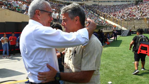 A Gregorio Pérez y Pablo Bengoechea los une una gran amistad desde hace muchísimos años. (Foto: Gonzalo Córdova)