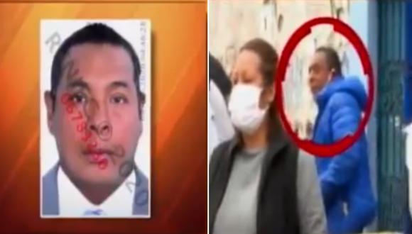 La Policía Nacional del Perú (PNP) identificó a Ántero Santos Flores Moscoso (44) como el sujeto que tosió delante de Candy Quispe, reportera de ATV. (Foto captura: ATV)