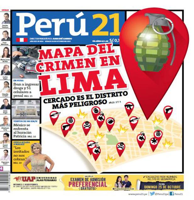Mapa del crimen en Lima - 2015-10-24