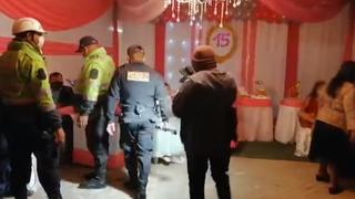 Autoridades de Piura intervienen y cancelan celebración de quinceañero con toldo incluido