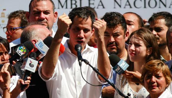 Guaidó fue retenido el domingo por miembros del Sebin cuando se desplazaba por la autopista que conecta a Caracas con el estado de Vargas. (EFE).