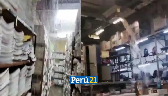 Inundaciones en Piura. (Composición Perú21)