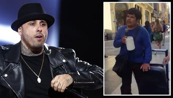Nicky Jam se conmovió con peruano invidente que canta sus canciones en las calles para sobrevivir. (EFE/Captura de video)