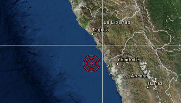 El sismo ocurrió a una profundidad de 51 km., reportó el IGP. (Captura: IGP)