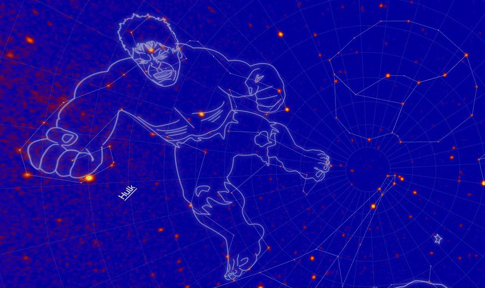 NASA celebra los 10 años del telescopio Fermi con estas peculiares constelaciones. (NASA)