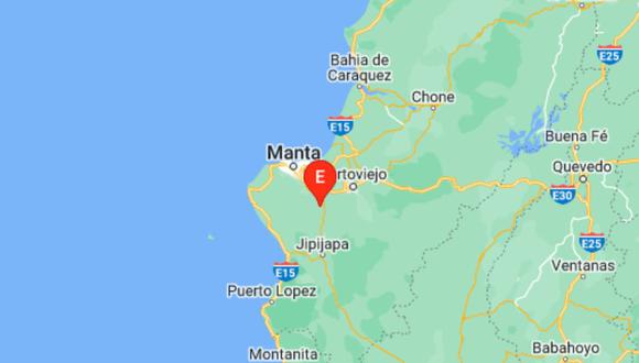 El movimiento telúrico se originó a 10 kilómetros de profundidad de la superficie terrestre y fue percibido por los habitantes de Manta. (Foto: Instituto Geofísico de Ecuador)