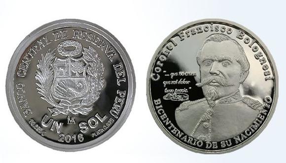 BCR presenta moneda por los 200 años del nacimiento de Francisco Bolognesi