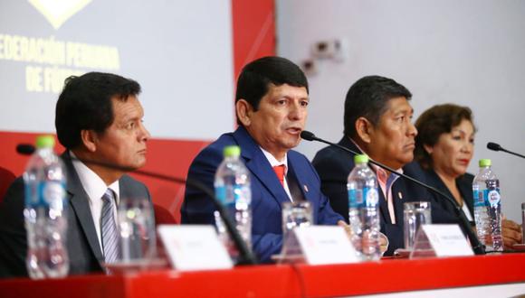 Agustín Lozano presidente de la Federación Peruana de Fútbol. (Jesús Saucedo)