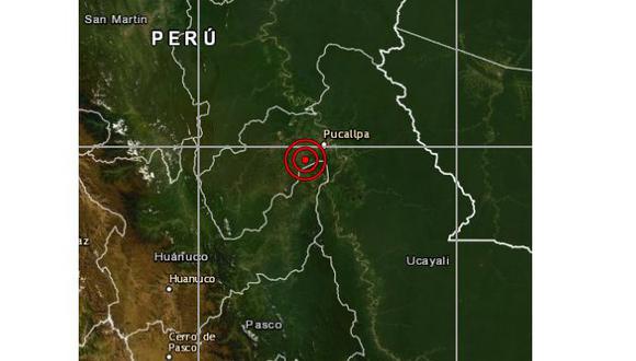 Sismo de magnitud 5,2 se reportó esta tarde en Ucayali. (Foto: IGP)