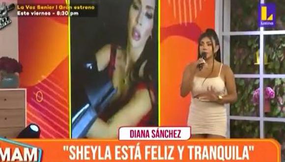 Diana Sánchez asegura que Sheyla Rojas siempre ha sido una buena madre: “Siempre tiene en mente a Antoñito”. (Foto: captura de video)