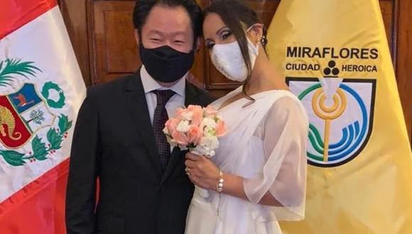 Kenji Fujimori se casó este mes en la Municipalidad de Miraflores a fines de junio. (Foto Municipalidad de Miraflores)
