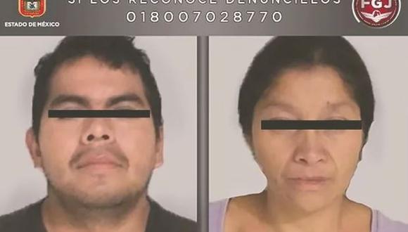 Juan Carlos (38) y Patricia (44) son conocidos como los 'Mounstruos de Ecatepec'. (Policía de México)