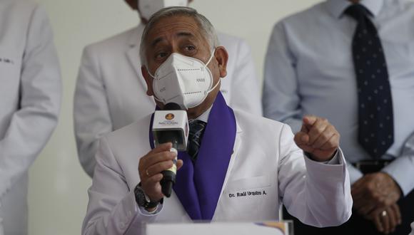 Decano Dr. Raúl Urquizo se refirió sobre el proceso de vacunación a nivel nacional y la falta de presupuesto. (Foto: Jorge Cerdán)