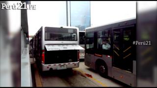 Metropolitano: Bus se malogró en estación Canaval y Moreyra de San Isidro