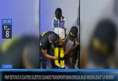 Cusco: capturan a sujetos que transportaban droga bajo la modalidad de ‘La momia’