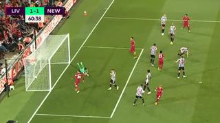 Liverpool anotó la igualdad: gol de Firmino para el 1-1 sobre Newcastle