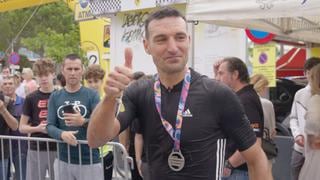 Lionel Scaloni, técnico campeón del mundo con Argentina, ganó una medalla en ciclismo