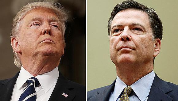 Donald Trump despidió este martes a James Comey del cargo que ocupaba como director del FBI. (AFP)