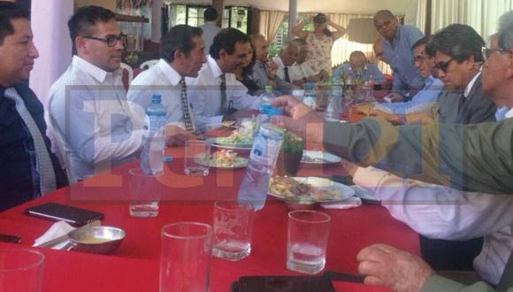 Jorge del Castillo y Abel Salinas almuerzan juntos tras designación a la cartera de Salud. (Perú21)