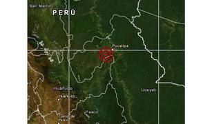 Sismo de magnitud 5,2 se reportó esta tarde en Ucayali, informó el IGP
