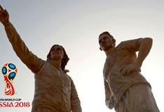 FIFA se sorprende por esculturas de Ricardo Gareca y Paolo Guerrero en San Miguel [FOTOS]