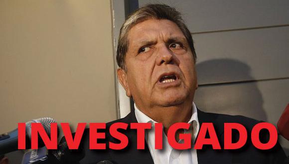 Alan García paso a calidad de investigado  por concesión del Metro de Lima.