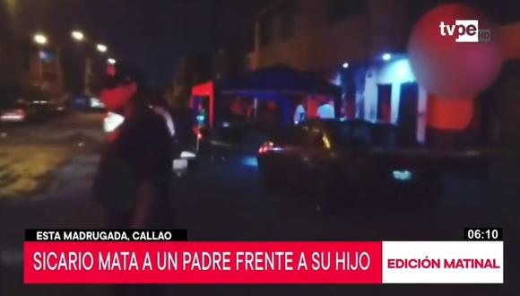 Al lugar llegaron los agentes de la Policía Nacional del Perú (PNP), quienes no descartaron que el móvil sea un posible ajuste de cuentas.  (Foto: Captura TV Perú)