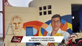 Chimbote: pintan mural en homenaje a médicos fallecidos por la COVID-19 
