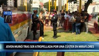 Una joven murió atropellada por una coaster en Miraflores