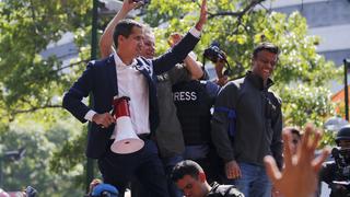 Juan Guaidó hace un llamado a más militares desde la Plaza Altamira