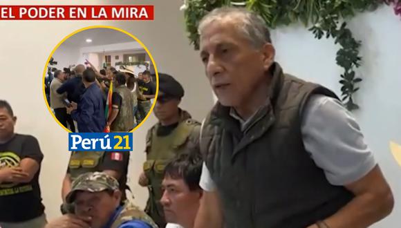 Insultan a Antauro Humala en Cajamarca. (Foto: TikTok/Panamericana TV)