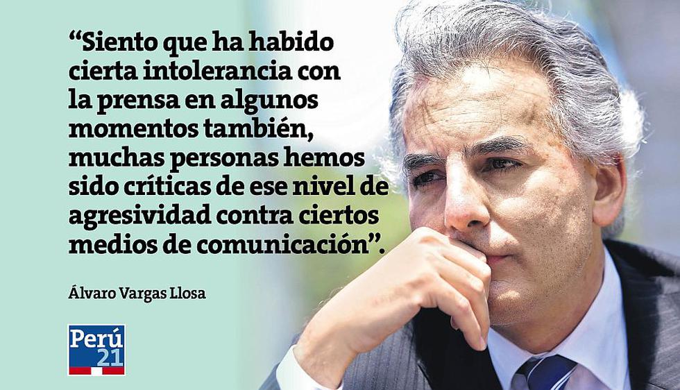 Álvaro Vargas Llosa aseguró que hemos tenido un gobierno “bastante mediocre”. (Perú21)