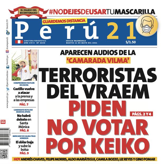 Terroristas del Vraem piden no votar por Keiko