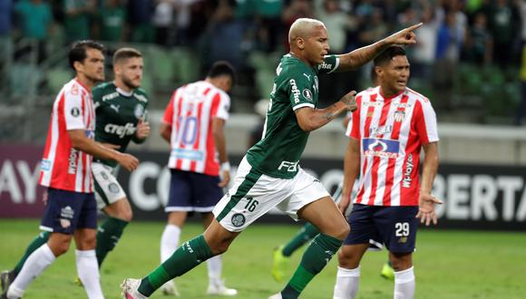 Palmeiras goleó 3-0 a Junior y lo dejó fuera de la Copa Libertadores. (EFE)