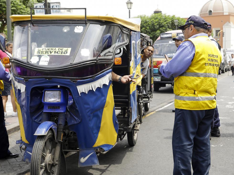 Municipalidad de Lima envía al depósito 19 mototaxis informales. (Difusión)