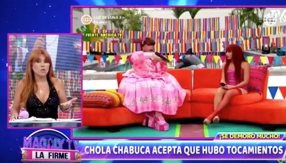 Magaly criticó a la Chola Chabuca por cómo afrontó el acoso a la Uchulú (Captura de pantalla: ATV)