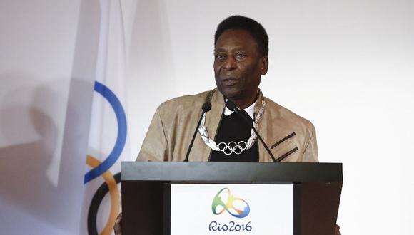 Pelé recibió la mayor condecoración olímpica en su propio museo. (AFP)