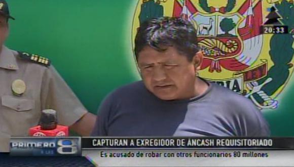 Áncash: Capturan a exregidor de Chavín de Huántar acusado de robar S/ 80 millones. (Captura)