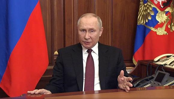 El presidente de Rusia, Vladimir Putin. (Foto: Sputnik / AFP)
