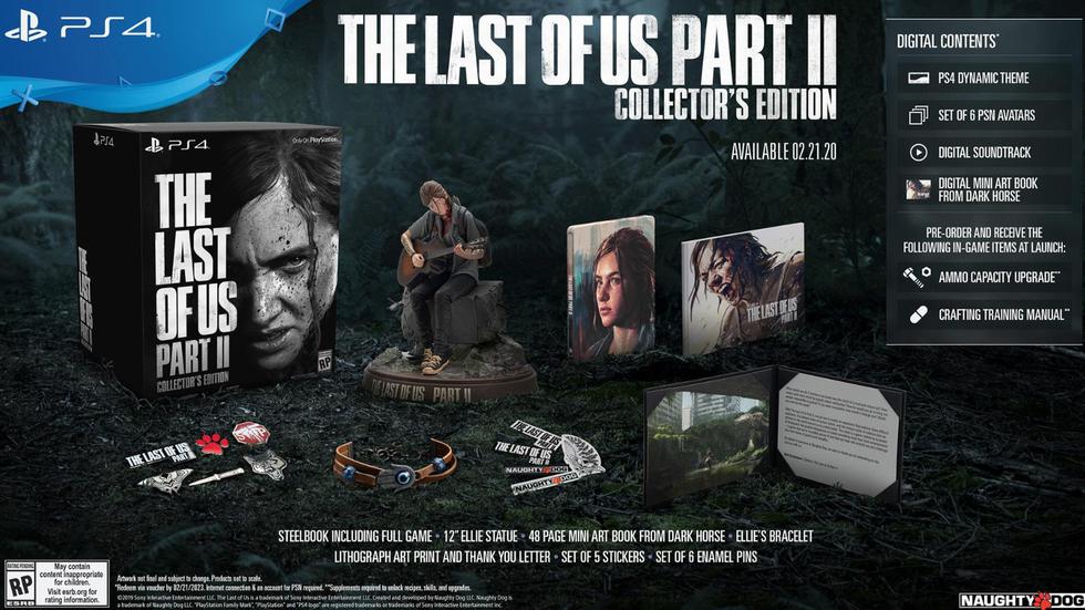The Last of Us: Part 2, y sus diversas versiones saldrán a la venta el próximo 21 de febrero de 2020.